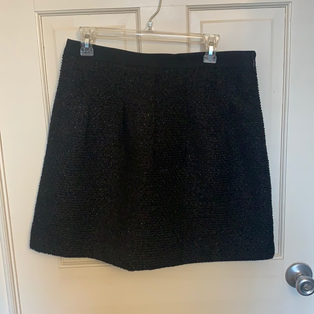 Loft size 8 sparkly brocade fabric mini skirt